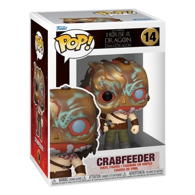Funko Pop! Crabfeeder da série House of the Dragon na caixa