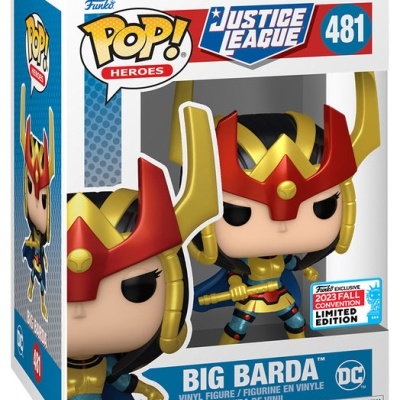 Figura de vinil Funko Pop! Big Barda da Justice League em caixa
