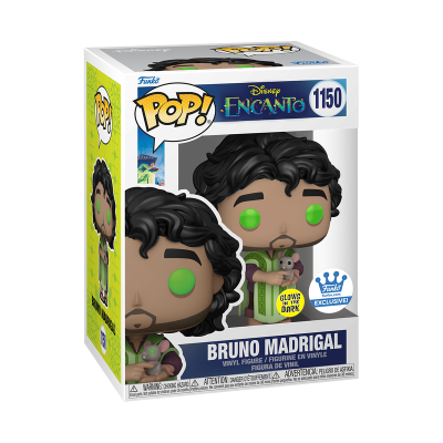 Figura Funko Pop! Bruno Madrigal de Encanto na embalagem