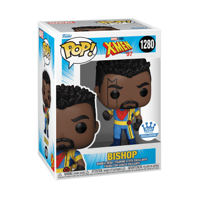 Figura Funko Pop! BISHOP da série X-MEN 97, número 1280, em embalagem com janela