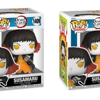 Figura Funko Pop! Demon Slayer Susamaru na caixa branca colorida