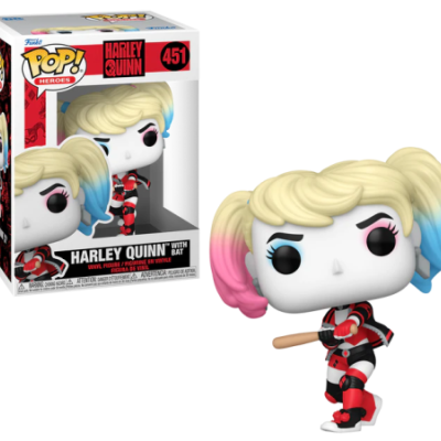 Figura Funko Pop! Harley Quinn com bat na caixa número 451