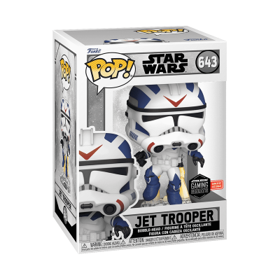 Funko Pop! Jet Trooper de Star Wars na caixa