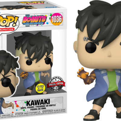 Figura de vinil POP! Kawaki da série Boruto na caixa