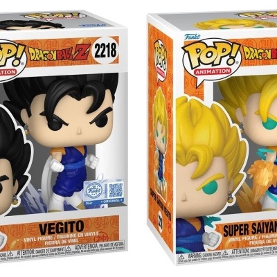 Figuras Funko Pop! Vegito e Super Saiyan Vegito Dragon Ball Z em caixas