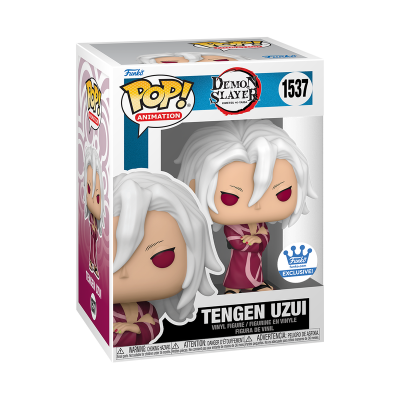 Boneco Funko Pop! Tengen Uzui da Demon Slayer na caixa