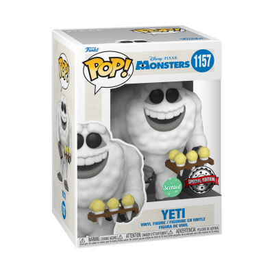 Figura Funko Pop Vinyl Yeti Disney Pixar Monsters na caixa
