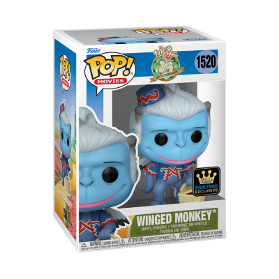 Figura Funko Pop Winged Monkey azul na embalagem