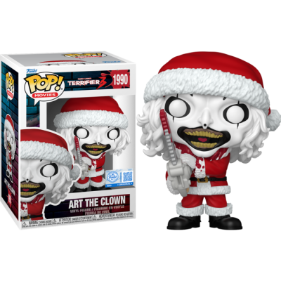 Figura Funko Pop! de Art the Clown vestida de Papai Noel