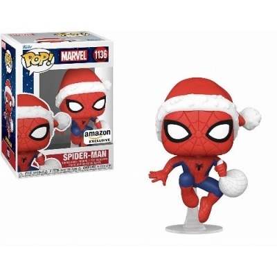 Figura Funko Pop! Spider-Man de Natal com caixa