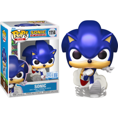 Figura Funko Pop de Sonic e sua embalagem
