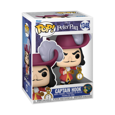 Funko Pop Captain Hook vinyl figure in original box with window
