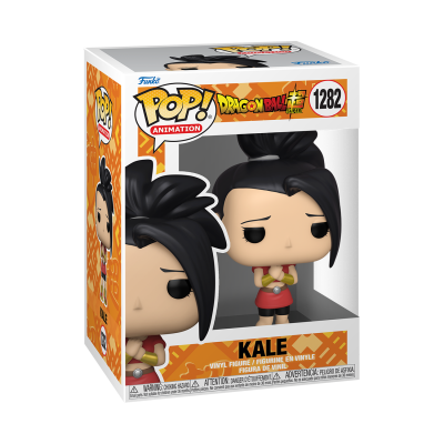 Figura Funko Pop! da personagem Kale da Dragon Ball Super em caixa