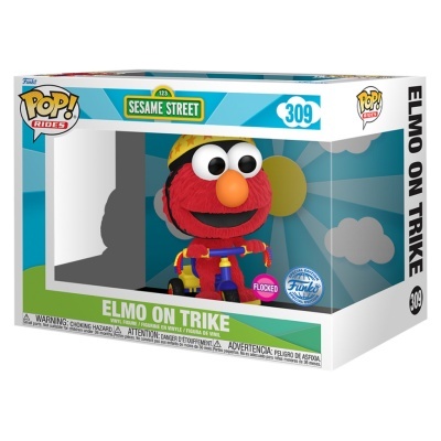 Funko Pop Rides Elmo em triciclo na caixa