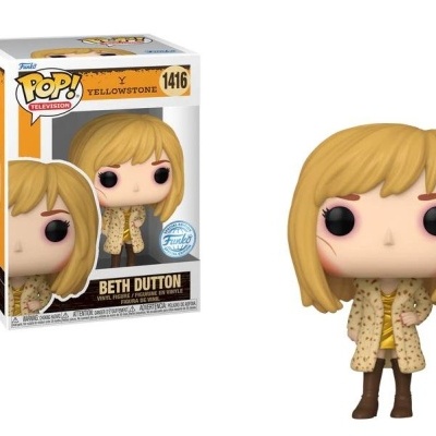 Funko Pop Beth Dutton amarelo e bege com caixa Yellowstone