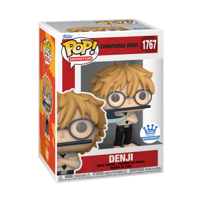 Funko Pop Denji Chainsaw Man na caixa oficial