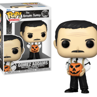 Figura de vinil Pop! Television de Gomez Addams com abóbora de Halloween