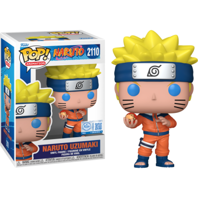Funko Pop! Naruto Uzumaki com fato laranja e cabelo amarelo e caixa