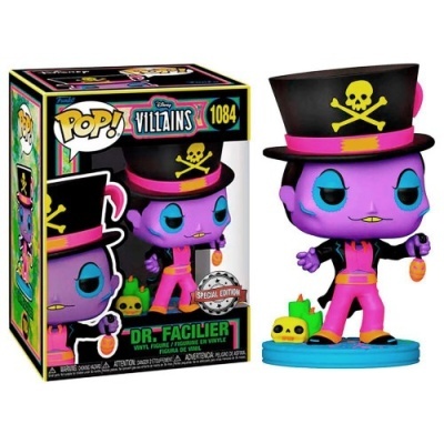 Figura Funko Pop! Dr. Facilier com chapéu preto e roupa colorida