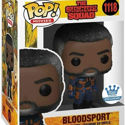 Funko Pop! Bloodsport de The Suicide Squad na caixa