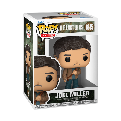 Funko POP! Joel Miller, personagem The Last of Us, em embalagem de caixa