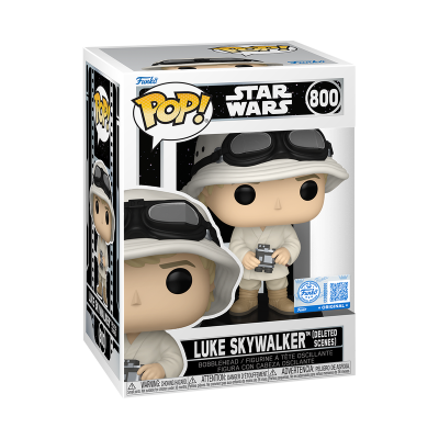 Figura Funko Pop! Luke Skywalker (Deleted Scenes) Star Wars número 800 em embalagem