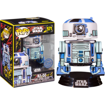 Figurino POP! Funko do R2-D2 Star Wars azul e branco com caixa original