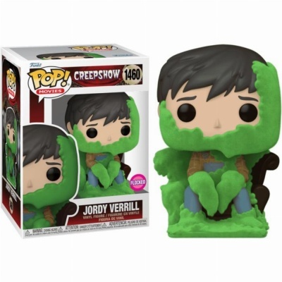 Figura Funko Pop! Jordy Verrill Creepshow vinil com detalhes verdes em limo sentado em cadeira