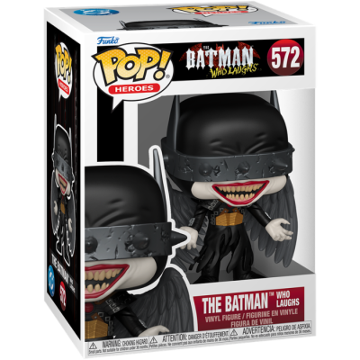 Figura Funko Pop! The Batman Who Laughs número 572 na caixa
