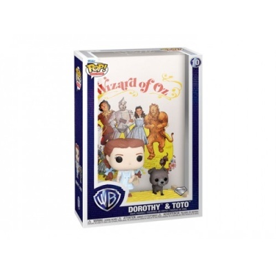Caixa Funko Pop! de Dorothy & Toto Wizard of Oz com ilustrações coloridas e texto na embalagem