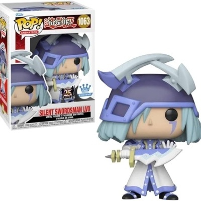 Funko Pop! Silent Swordsman LVO de Yu-Gi-Oh com espada e capacete