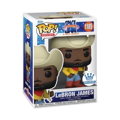 Figura Funko Pop! LeBron James de Space Jam numa caixa original