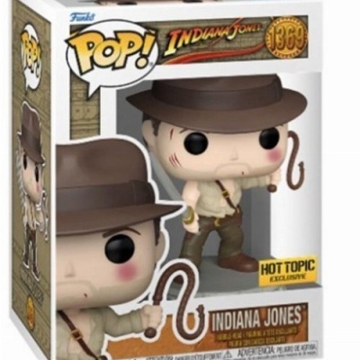Figura Funko Pop Indiana Jones nº1369 em caixa com janela transparente