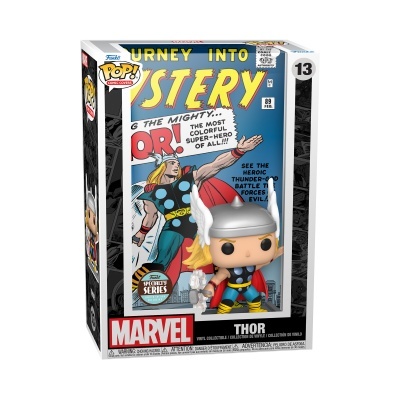 Boneco Funko Pop! Thor da Marvel em caixa com design de banda desenhada antiga