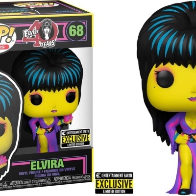 Figura Funko Pop! de Elvira em caixa