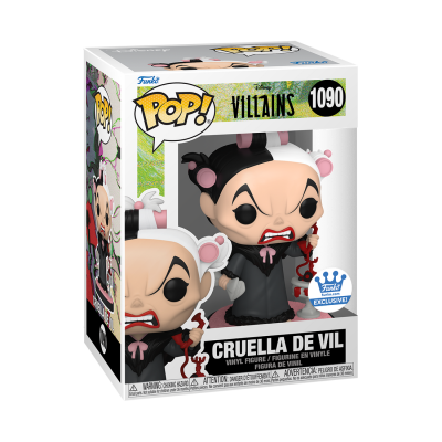 Figura Funko Pop Villains Cruella de Vil em caixa