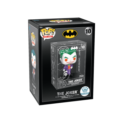 Caixa Funko Pop Die-Cast THE JOKER com figura colorida número 10