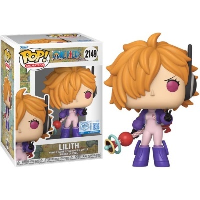 Boneco Funko Pop! Lilith de One Piece com cetro colorido e caixa embalada