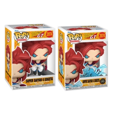 Figura Funko Pop! Super Saiyan 4 Gogeta de Dragon Ball GT em embalagem