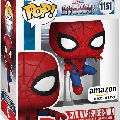 Figura Funko Pop! Spider-Man Civil War na caixa