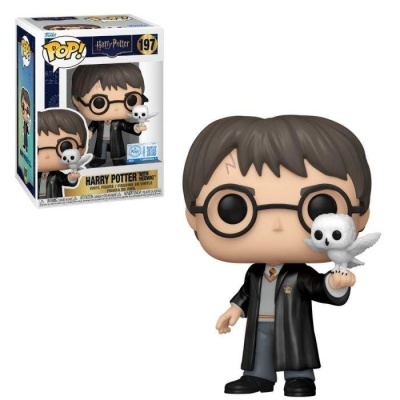 Figura Funko Pop do Harry Potter com coruja Hedwig