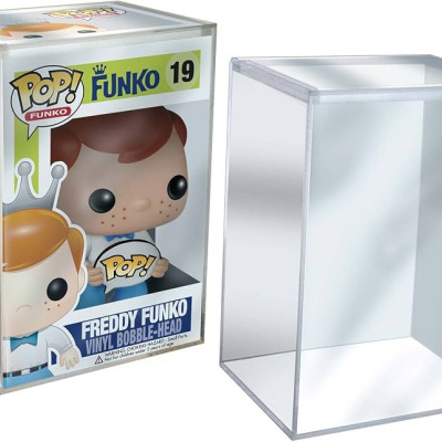 Funko Pop n.º 19 Freddy Funko em embalagem com caixa protetora de plástico