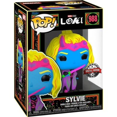 Figura Funko Pop Sylvie da série Loki embalada em caixa