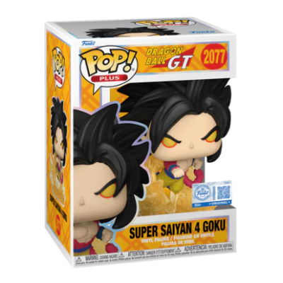 Figura Funko Pop! Plus Super Saiyan 4 Goku da coleção Dragon Ball GT 2077 em caixa