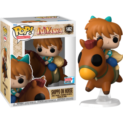 Funko Pop! de Shippo montado num cavalo da série Inuyasha