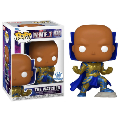 Figura Funko Pop! vinil The Watcher dourado azul bege com caixa