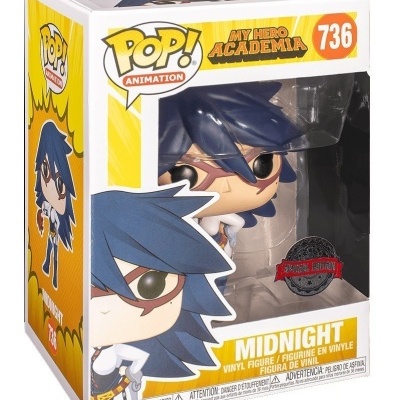 Figura Funko Pop Midnight da My Hero Academia na caixa