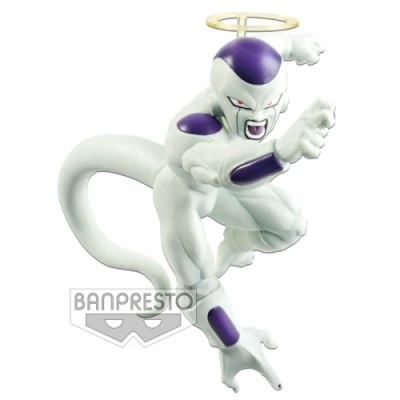 Figurina Frieza Dragon Ball branco e roxo com auréola amarela