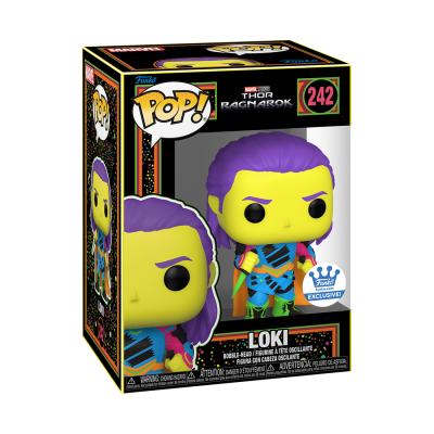 Funko Pop! figura Loki Thor Ragnarok em embalagem com janela