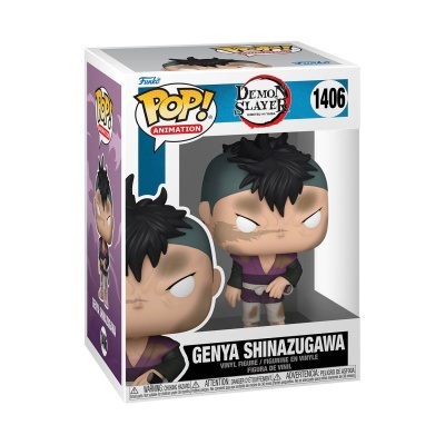 Figura de vinil Genya Shinazugawa de Demon Slayer na caixa